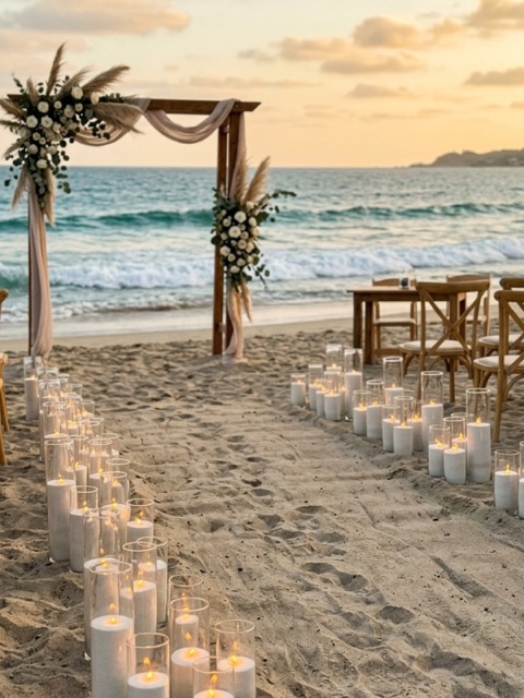 Full candle styling option with a denser candle layout